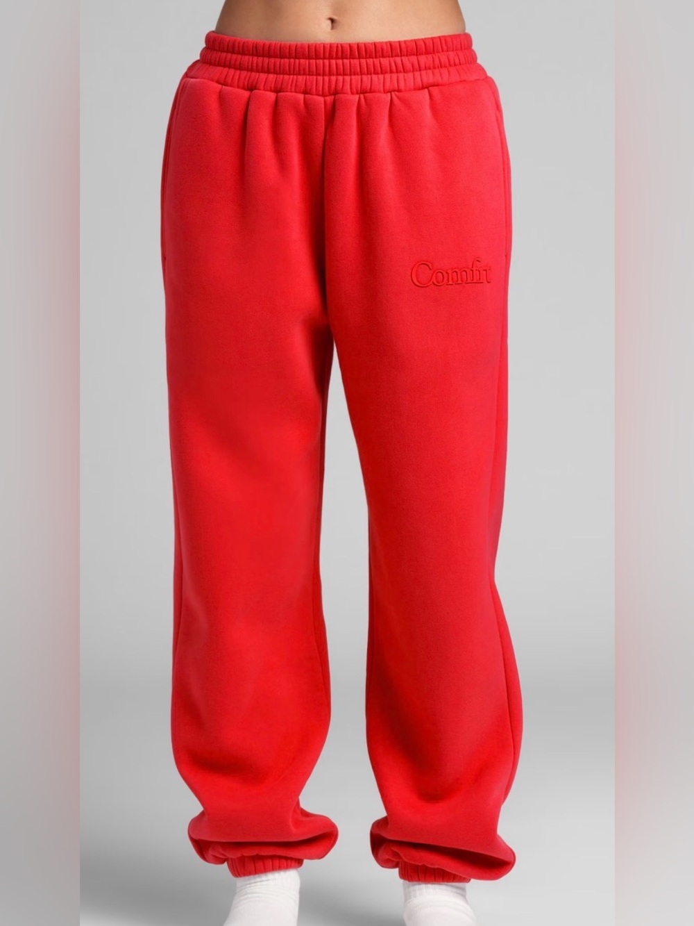 Comfrt crimson Fleece Jogger Pants size small unisex